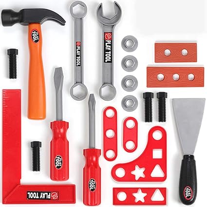 FidgetGear Children Baby Simulation Repair Kit Electric Drill Screwdriver Repair Play House Toy Set 21pcs/Set