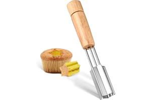 Cupcake Corer, 6.3 Inch Star Shaped Cupcake Hole Cutter for Filling Reusable Cupcake Hole Puncher Cake Digging Hole Device Cu