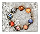 Earth Bracelet, Moon Bracelet, Solar System Bracelet, Planet Bracelet, Galaxy Bracelet, Sky, Stars
