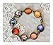 Earth Bracelet, Moon Bracelet, Solar System Bracelet, Planet Bracelet, Galaxy Bracelet, Sky, Stars