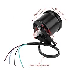 Qiilu Universal Motorcycle LED Digital