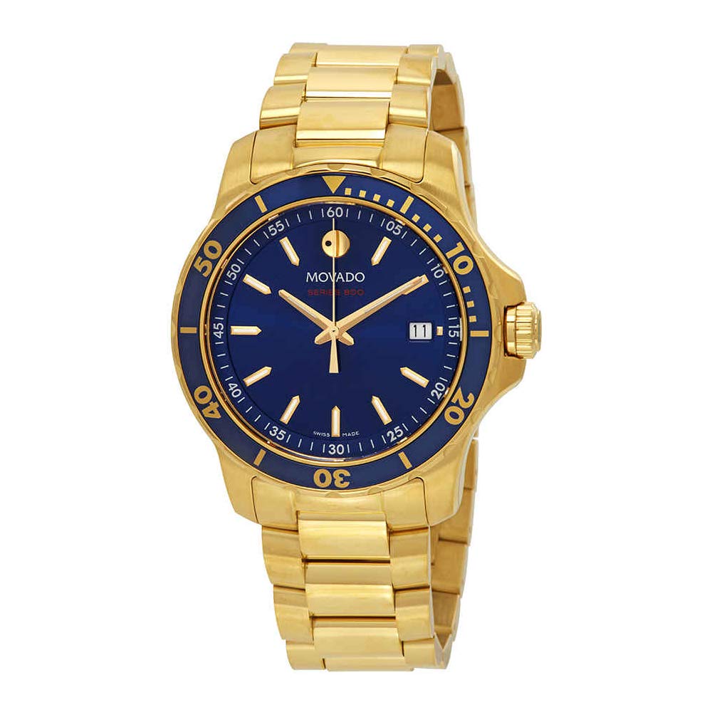movado series 800 gold