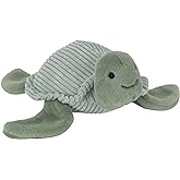 Lambs &amp; Ivy Sea Dreams Green Turtle Plush Stuffed Animal Toy - Shelly | Light Green Ribbed Velour &amp; Medium Green Minky 11 &frac12; Inch Embroidered Sea Turtle, Safe for All Ages