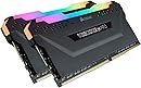 CORSAIR VENGEANCE RGB PRO DDR4 RAM 32GB (2x16GB) 3600MHz CL18-22-22-42 1.35V Intel AMD Desktop Computer Memory - Black (CMW32