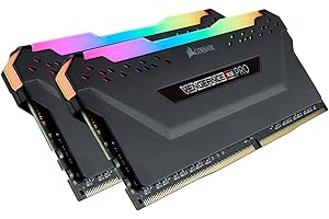Corsair Vengeance RGB PRO 64GB (2x32GB) DDR4 3600 (PC4-28800) C18 Desktop Memory – Black,CMW64GX4M2D3600C18