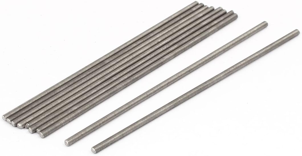 uxcell M3 x 120mm 0.5mm Pitch 304 Stainless Steel Fully