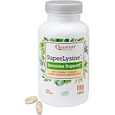 Quantum Health SuperLysine+ 1500mg L-lysine Immune Support 180 Tablets | Essential Amino Acid, Vitamin C, Echinacea, Licorice, Bee Propolis &amp; Odorless Garlic, Daily Formula