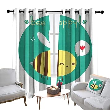 Amazon Com Lewis Coleridge Light Blocking Curtains Queen Bee