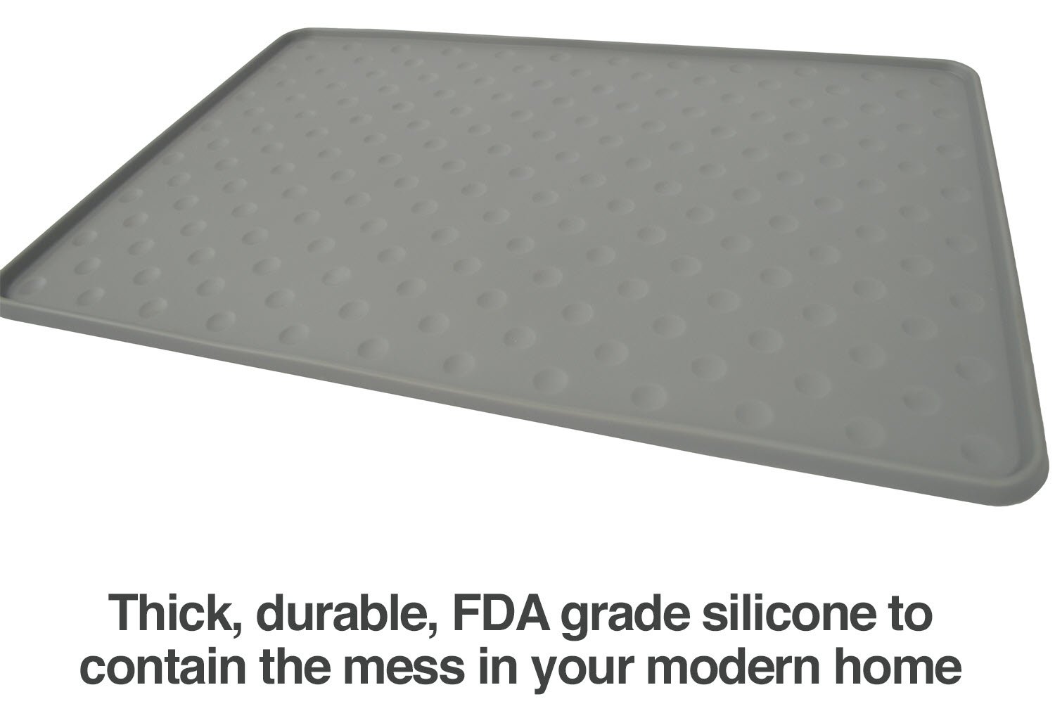 PetFusion Extra Large Dog Food Mat (NEW ToughGrip). Waterproof pet