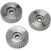 3 Set E-bike Wheel Hub Motor Gear with Bearing, Electric 36T Motor Gears with Bearing 3 Pack Nylon Steel Planetary Gears for 250W/500W E-bike Components (47x13x8mm)