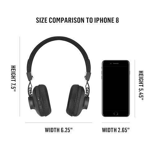 House of Marley Positive Vibration 2: Over-Ear Headphones with Microphone, Wireless  Bluetooth Connectivity, and 10 Hours of Playtime (Black) in Dubai - UAE |  Whizz Over-Ear Headphones