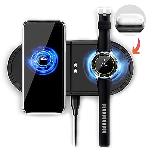 NOIHK Dual Wireless Charger Pad Compatible with Samsung Galaxy