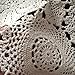 Ustide Rustic Floral Table Runner Handmade Crochet Table Doily White 15