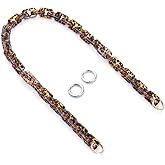AUMEY 30" Handbag Chain Straps Acrylic Purse Chain Strap Fashionable Replacement Purse Clutches Handles for Purse Handbags DIY Crafts (Leopard print)