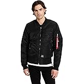 Alpha Industries Men's MA-1 Regular Fit Flight Jacket, Black, S