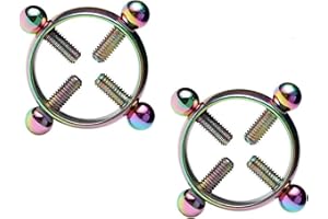 Acekiily Stainless Steel Nipple Chain Clip Non-Piercing Adjustable Body Clips Jewelry Gift For Women