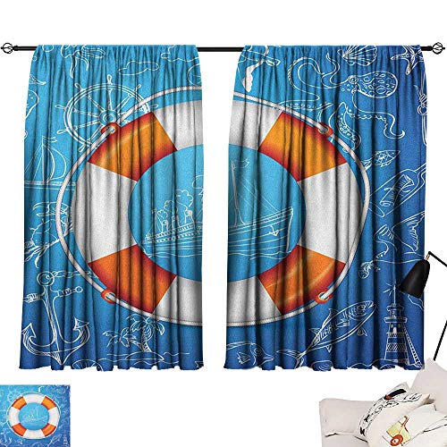 Josepsh Buoy Window Darkening Curtains Life Buoy Image Background