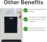 HowseHold Letterbox Post Catcher Bag White - No Tools Dog Proof Mail Holder view 4