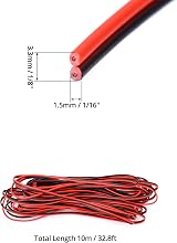 QWORK 22AWG 2 Core Black Red Electrical Wire 20 Meter Cable Car LED Strip Light view 6