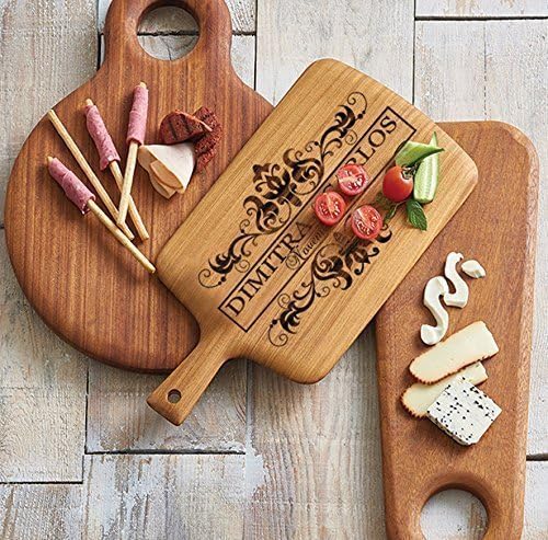 Personalized cutting board monogram wood unique wedding gift engagement gift for couple anniversary gift for men boyfriend housewarming