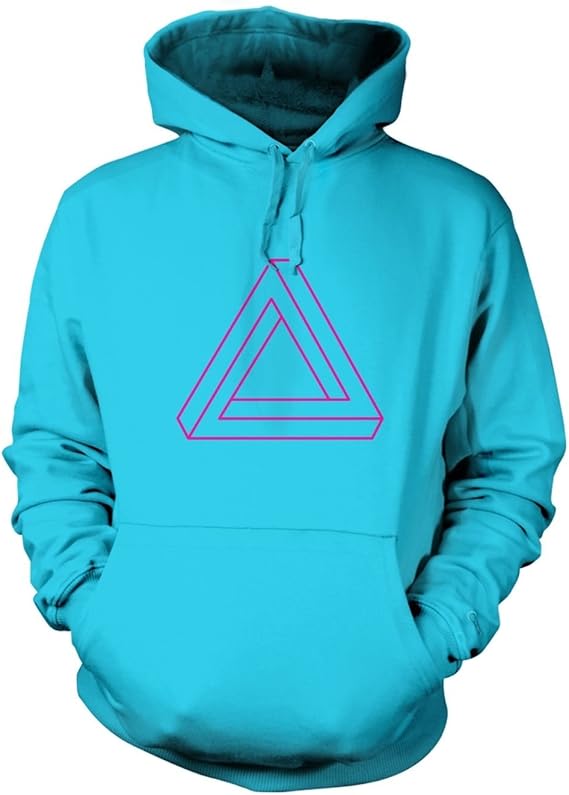 Optical Illusion Triangle Hoodie Science Geek Hoodie Amazon.co.uk