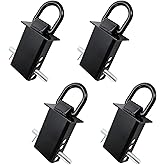 Stake Pocket D Ring Heavy Duty for Trailers 4 PCS,D RingTrailer Tie Downs 1/2" Hitch Pin 4 Holes, 18,000lbs for Utility Trailer and Flatbed Trucks