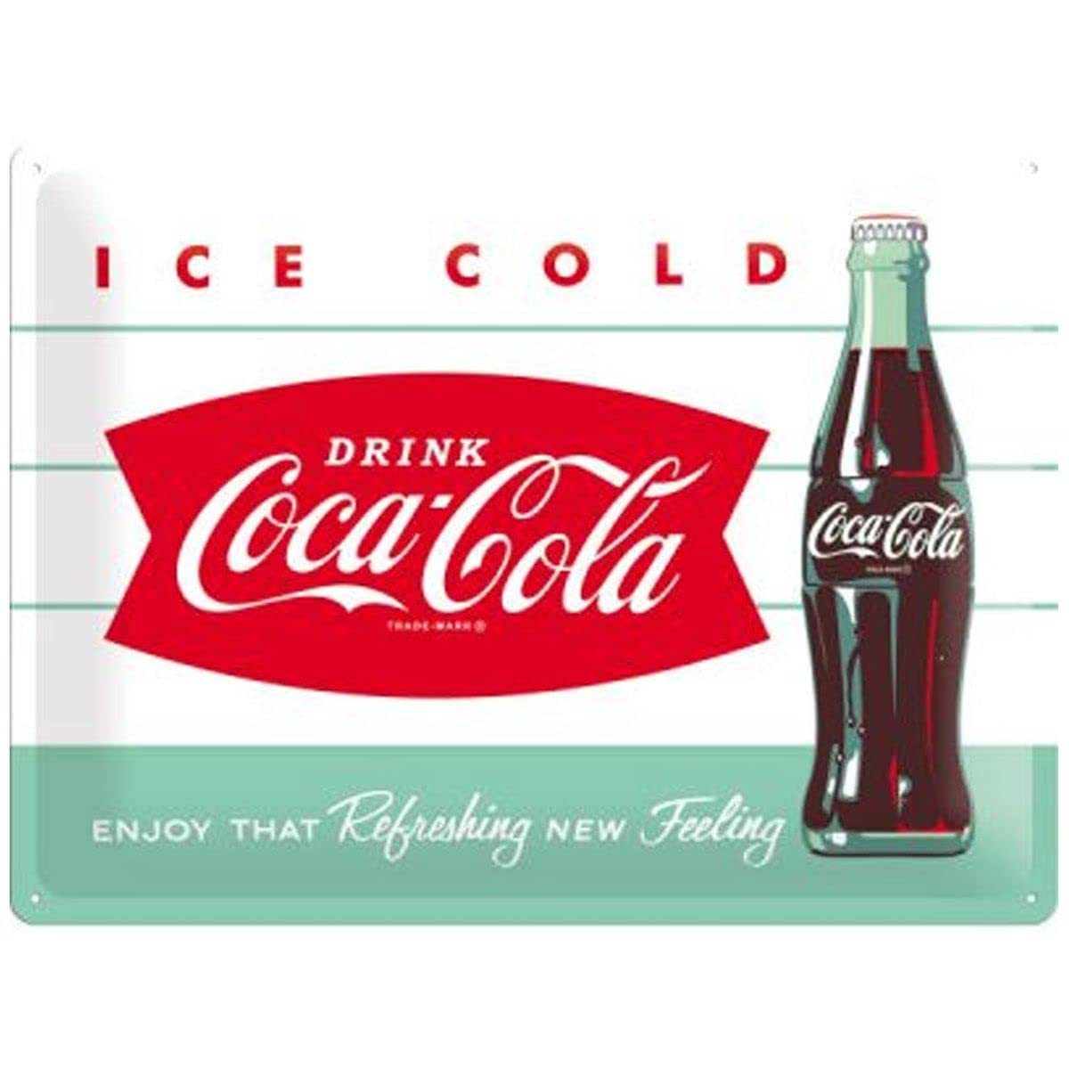Nostalgic-Art 23191 Coca-Cola Diner Bottle Metal Sign 30 x 40 CM