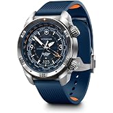 Victorinox Air Pro Automatic Blue Dial Blue Rubber Strap Watch 43mm - 242003