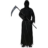 SZCXTOP Grim Reaper Costume Set for Adult Men,Scary Phantom Halloween Robe Costumes for Boys Ages 14+