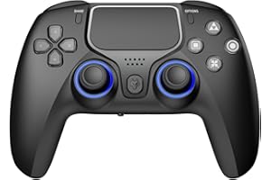 NBCP Game Controller for PS4, Gamepad Joystick Controllers for PlayStation 4, 1200mAh Battery/Dual Motors/6-Axis Gyro/3.5mm A