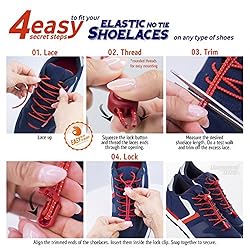 DIAGONAL ONE Elastic Shoe Laces for Men and