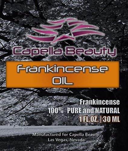 Frankincense Oil - Tightens skin (astringent), Fades scars, Strengthen hair roots, boosts health and immune system, provides cough relief, general tonic – 100% pure and natural from Capella Beauty