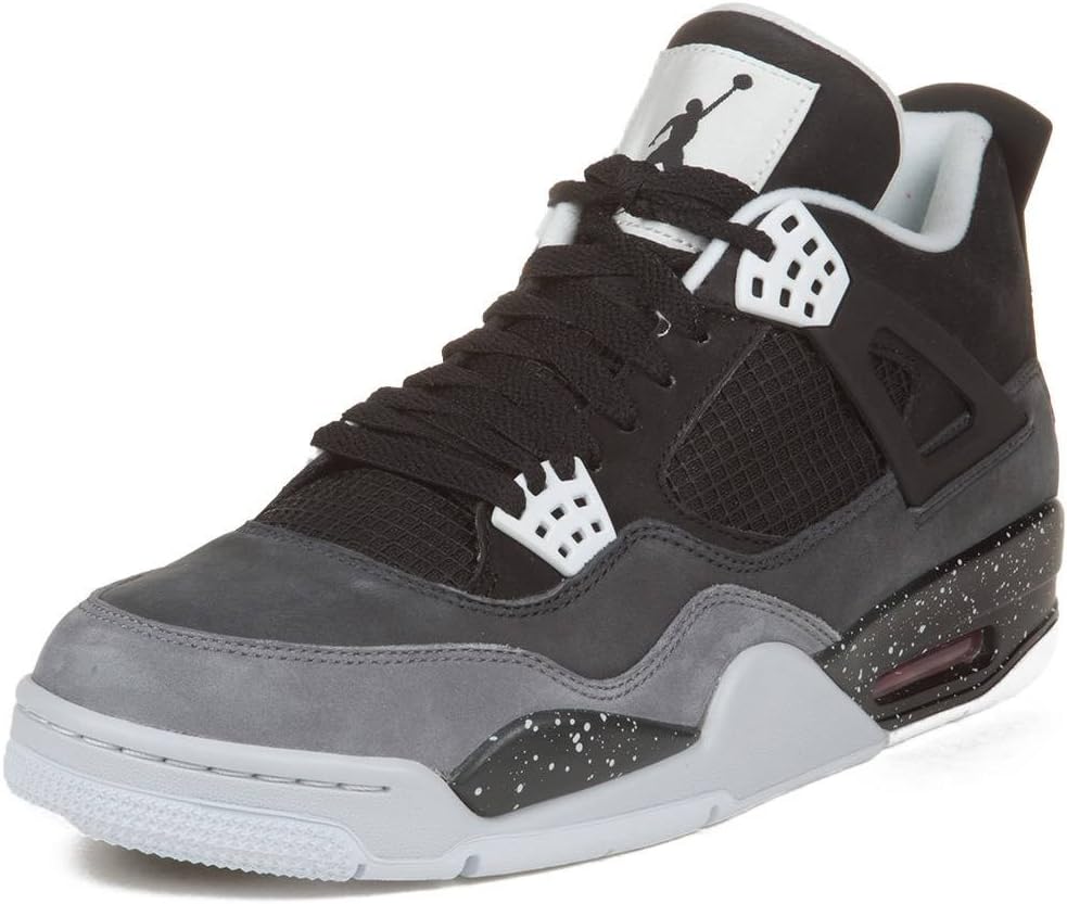 Nike Mens Air Jordan 4 Retro Fear Pack Suede Basketball Shoes