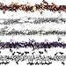 Juvale 5-Pack Halloween Tinsel Garland Decorations, Spider, Pumpkin, Bat, Ghost, Spooky Halloween Garland for Costume Party, Masquerade Ball and Haunted House (6.6 Feet)