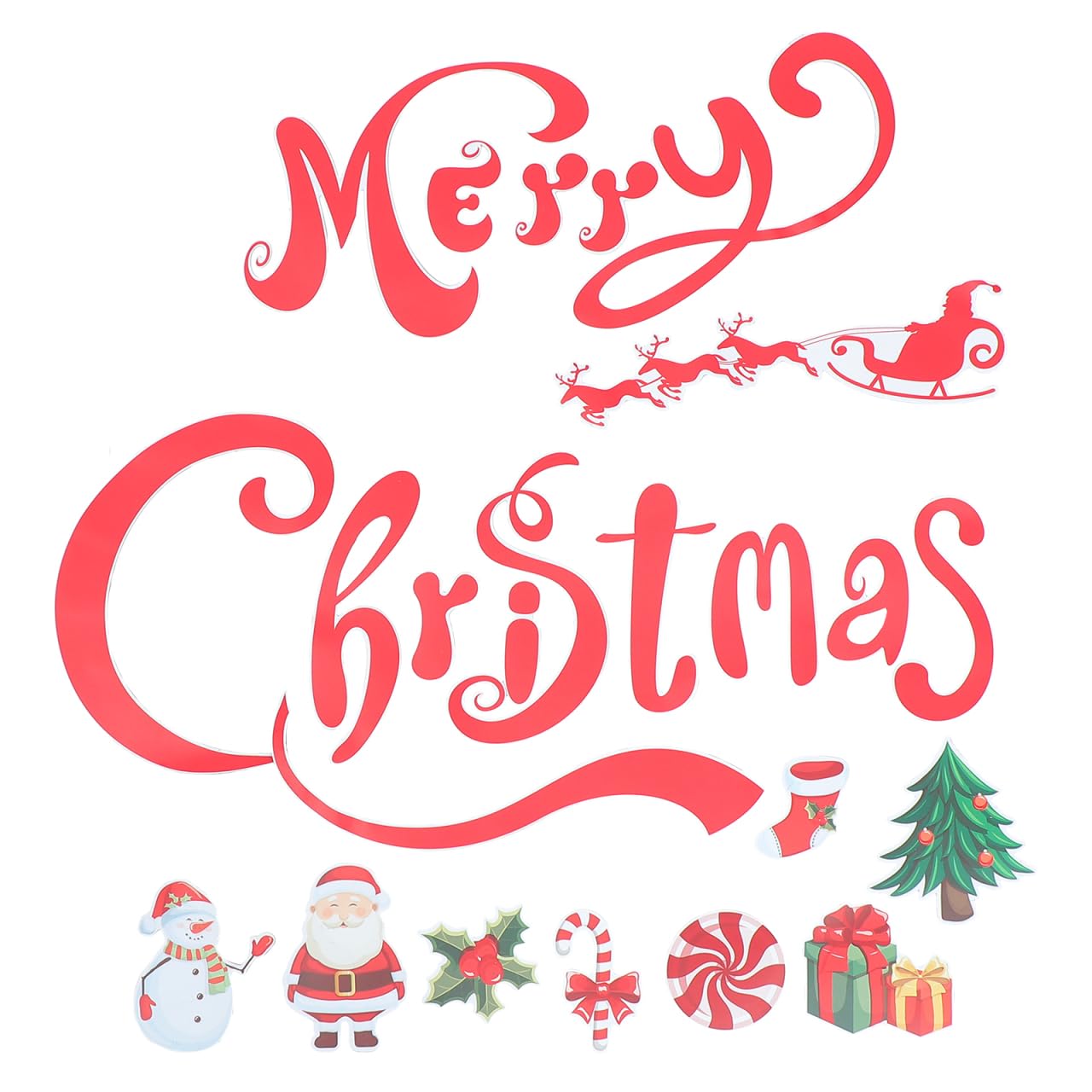 YARNOW Christmas Refrigerator Magnets 16-Piece Snowman Fridge Stickers for Holiday Kitchen Decoration and Festive Party D Cor