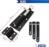 XFORT 2 Pack Heavy Duty Tower Bolt 150mm Black Door Lock Bolt view 5