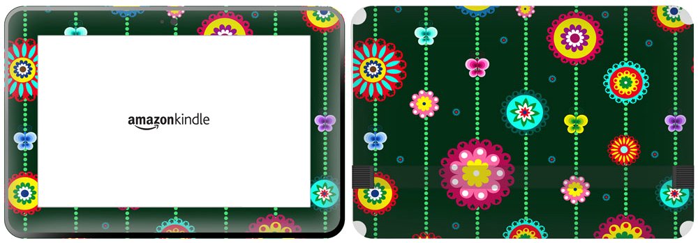 Get it Stick it SkinTabAmaFireHD89_23 Bright Colour Flower Design Skin for 8.9-Inch Amazon Kindle Fire HD