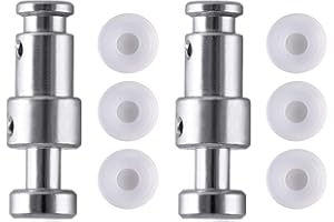 ZZJMCH Replacement Float Valve Compatible with Instant Pot Duo 3, 5, 6 Qt, Duo Plus 3, 6 Qt, Ultra 3, 6, 8 Qt, Lux 3 Qt - 2 Float Valves with 6 Silicone Caps Gaskets