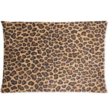 Amazon Com Honest Kind Cheetah Print Animal Theme Zippered Pillow