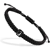 Nymerianoble Initial Bracelets for Women Teen Girls Handmade Rope Braided Bracelet for Men Jewelry Birthday Graduation Mother's Day Gifts for Mom Wife Girlfriend Her Friends