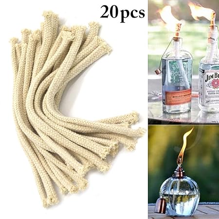 Outgeek 20pcs Lampada Wick Stoppino Per Lampada Ad Olio
