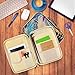 YOUSHARES A4 Documents Bag Portfolio Organizer Holder - Multifunctional Travel Pouch Handy Zippered Case for Notebook, Ipad, Documents and Pens (Colorful Aqua)