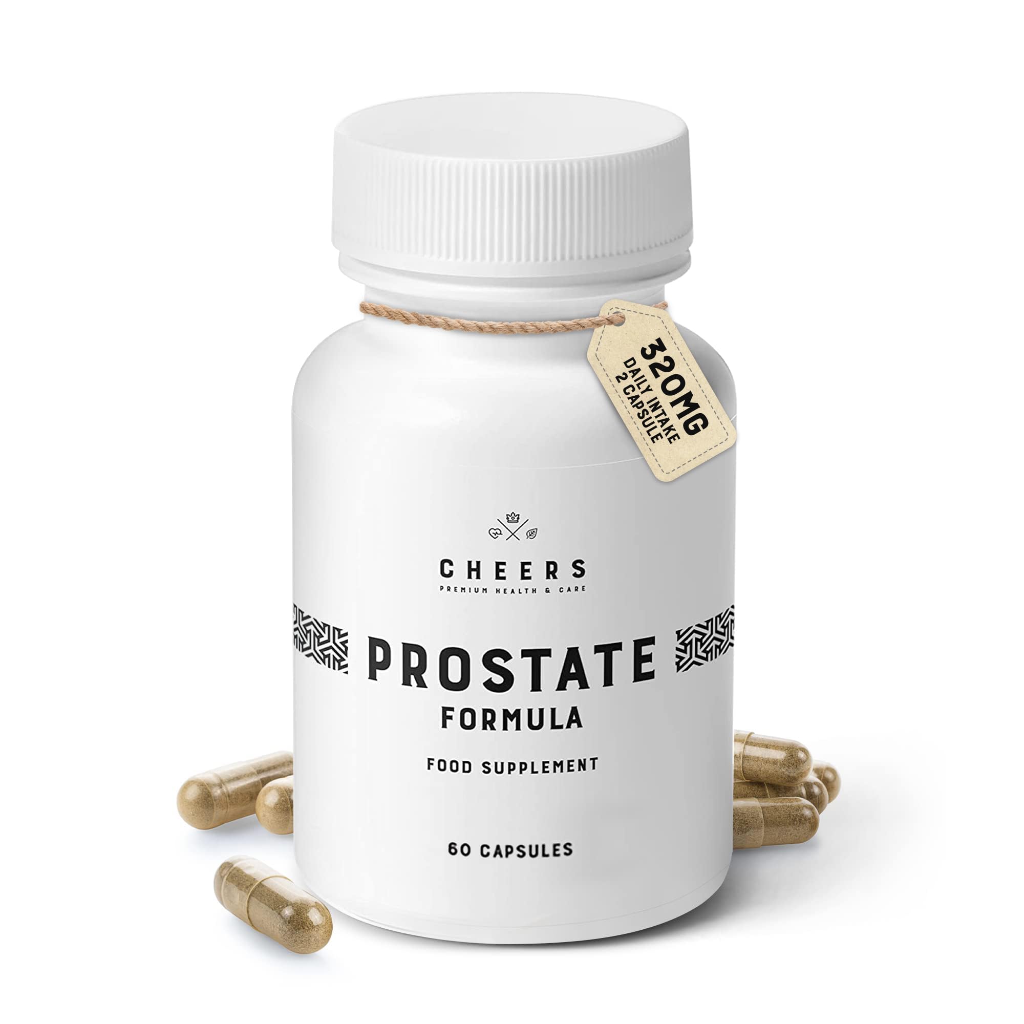 Cheers - Prostate Formula, 60 Capsules for Urinary & Prostate Support, Prostate Supplements for Men, Selenium Supplements with Vitamin B6 and Zinc
