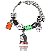 SONGCHANGJEWELRY Anime Slayer Beaded Bracelets Set – Tanjiro, Nezuko & Zenitsu Jewelry – Cosplay Gifts for Fans & Collectors
