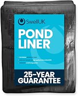 Swell UK Pond Liner 3m x 5m HDPE UV 25 Year Guarantee Garden Ponds