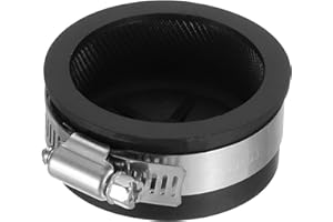 PATIKIL 1 1/2 Inch PVC Pipe Cap, 1 Pcs Steel Mechanical Test Plug with Stainless Steel Clamps Sewer Cleanout Cover Durable Se