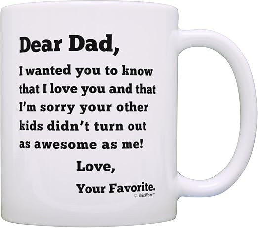 dear dad mug