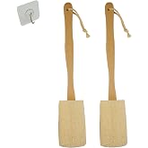 Back Loofah Scrub Loofah Sponge Long Handle Loofah Shower Bath Brush On a Stick Body Scrub Brush Scrubber Loofah Exfoliating Body Eco-Friendly Sponge