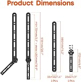 PUTORSEN Soundbar Mount Brackets for TV Under Mount Adjustable 15 kg view 7