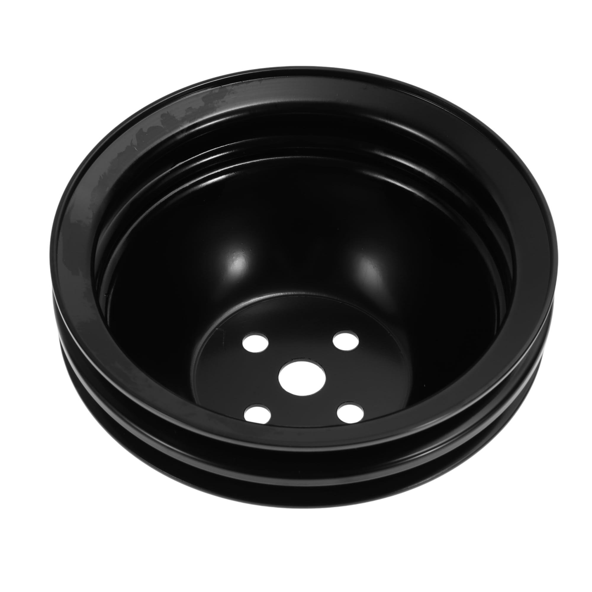 Photo 1 of FUELHOOD Water Pump Pulley for Chevy Big Block 396 427 454 1965-1968 SWP Double-Groove Short Water Pump Pulley 2 Groove Durable 1 Pc Black